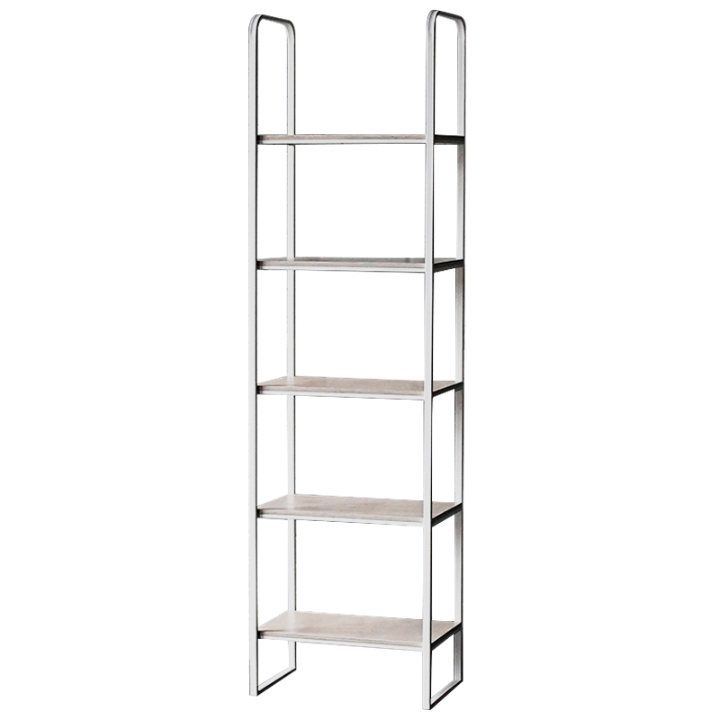 Стеллаж Ayman Industrial Metal Rust Rack Белый Древесина Стеллаж Ayman Industrial Metal Rust Rack Белый Древесина в Барнауле | Loft Concept