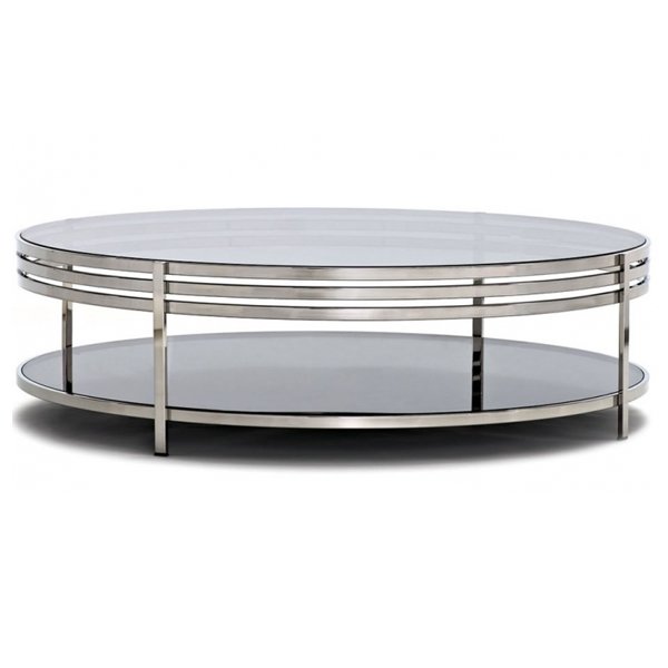 Столик Ula Round coffee table ULA002 Нержавеющая сталь в Барнауле | Loft Concept 