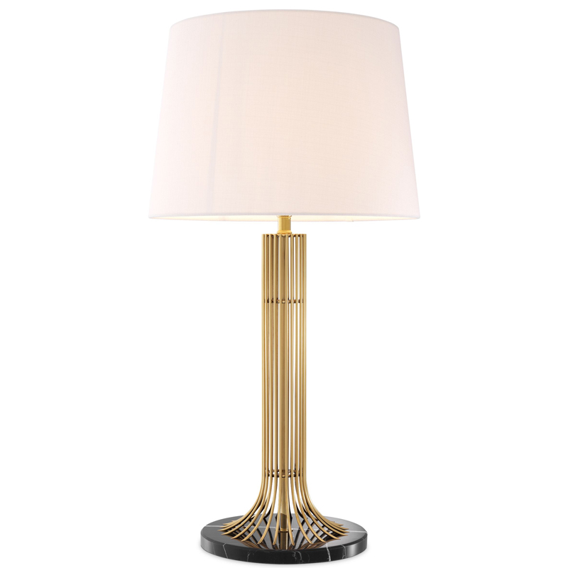Настольная лампа Eichholtz Table Lamp Biennale Белый Глянцевое золото Черный Мрамор Nero Настольная лампа Eichholtz Table Lamp Biennale Белый Глянцевое золото Черный Мрамор Nero в Барнауле | Loft Concept