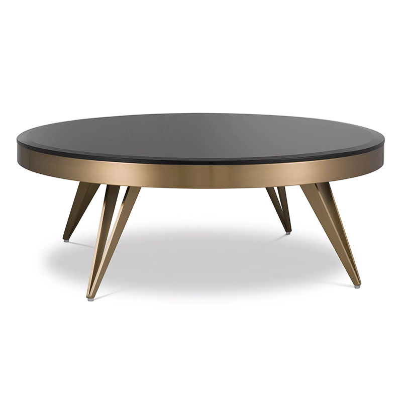 Кофейный стол Eichholtz Coffee Table Rocco Латунь Черный Кофейный стол Eichholtz Coffee Table Rocco Латунь Черный в Барнауле | Loft Concept