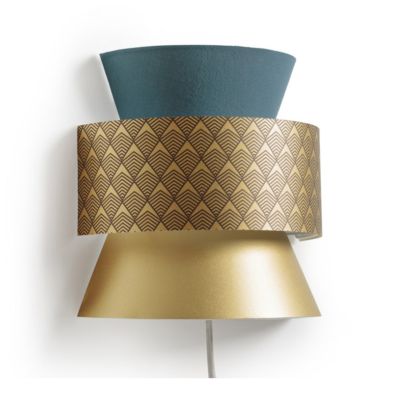 Бра Sconce Blue & Gold Синий Золотой Бра Sconce Blue & Gold Синий Золотой в Барнауле | Loft Concept