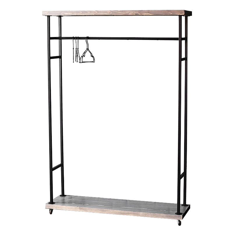 Напольная вешалка Rangel Industrial Floor Hanger Древесина Черный Напольная вешалка Rangel Industrial Floor Hanger Древесина Черный в Барнауле | Loft Concept