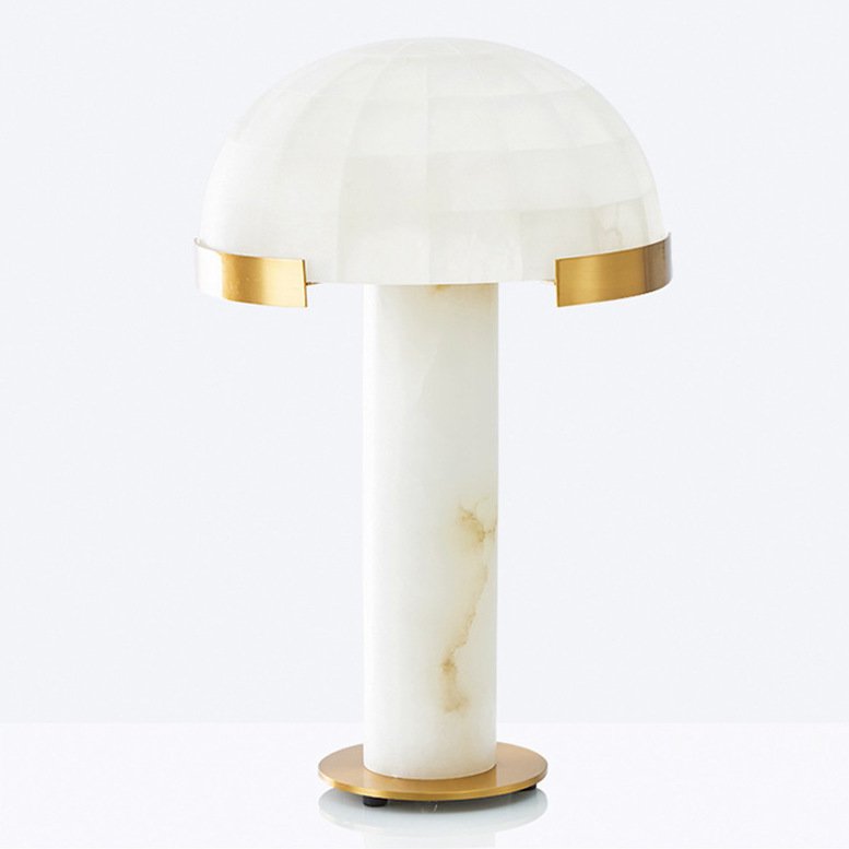 Настольная лампа Melange Lamp marble cubes Латунь Белый Настольная лампа Melange Lamp marble cubes Латунь Белый в Барнауле | Loft Concept