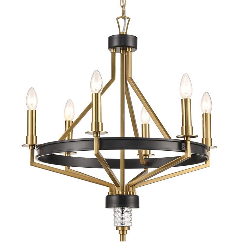 Люстра Fainela Chandelier Латунь Черный в Барнауле | Loft Concept 