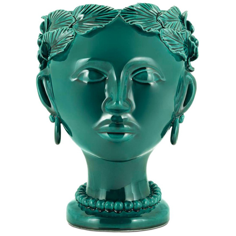 Ваза Vase Selva Mono Copper Green Изумрудный Ваза Vase Selva Mono Copper Green Изумрудный в Барнауле | Loft Concept