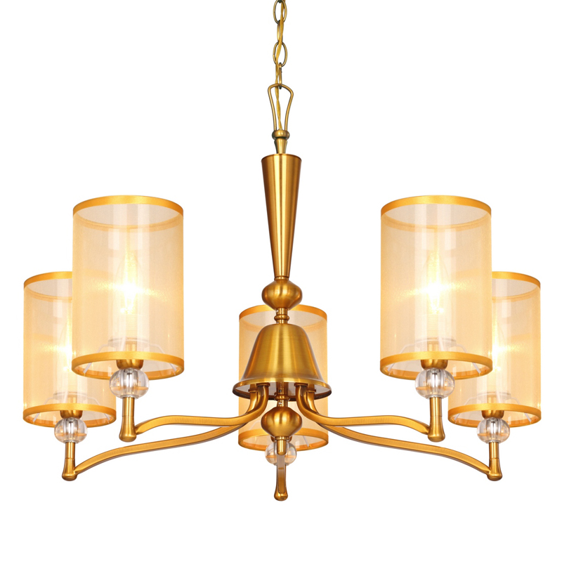 Люстра Boniface Chandelier 68 Латунь Золотой Шампань Прозрачный в Барнауле | Loft Concept 