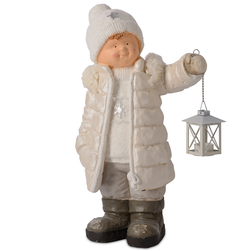 Статуэтка Winter Boy Бежевый в Барнауле | Loft Concept 