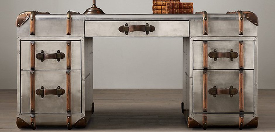Стол RH Richards metal trunk Desks Стол RH Richards metal trunk Desks - Loft-Concept в Барнауле