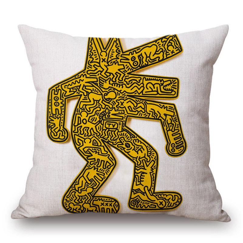 Подушка Keith Haring 14 Мульти Подушка Keith Haring 14 Мульти в Барнауле | Loft Concept