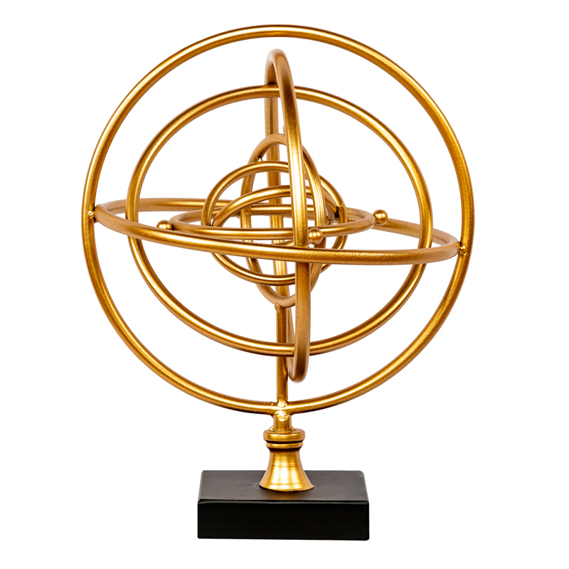 Статуэтка Sphere Sundial gold Черный Золотой Статуэтка Sphere Sundial gold Черный Золотой в Барнауле | Loft Concept