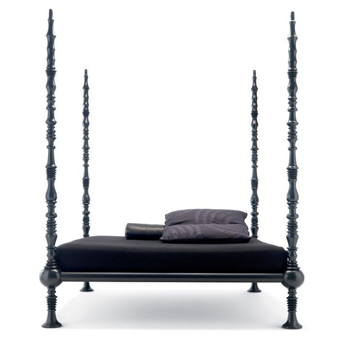 Кровать Mama li Turchi by Ceccotti Collezioni Black Черный в Барнауле | Loft Concept 