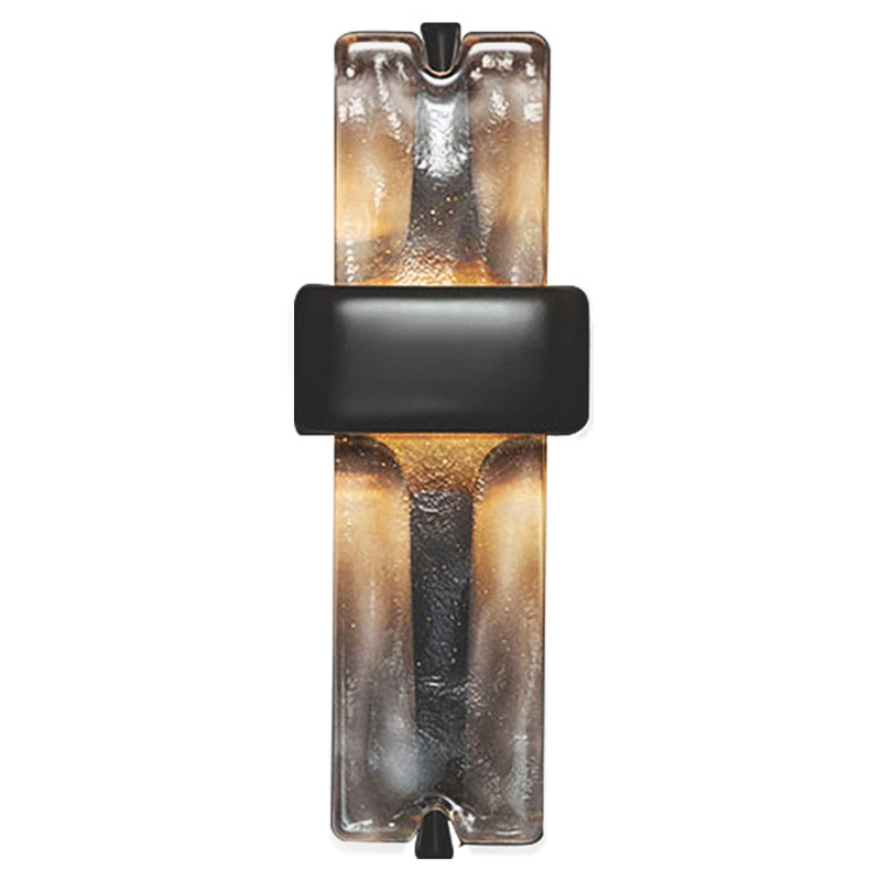 Настенный светодиодный светильник Rhyme Wall Lamp Черный Прозрачное Стекло Настенный светодиодный светильник Rhyme Wall Lamp Черный Прозрачное Стекло в Барнауле | Loft Concept