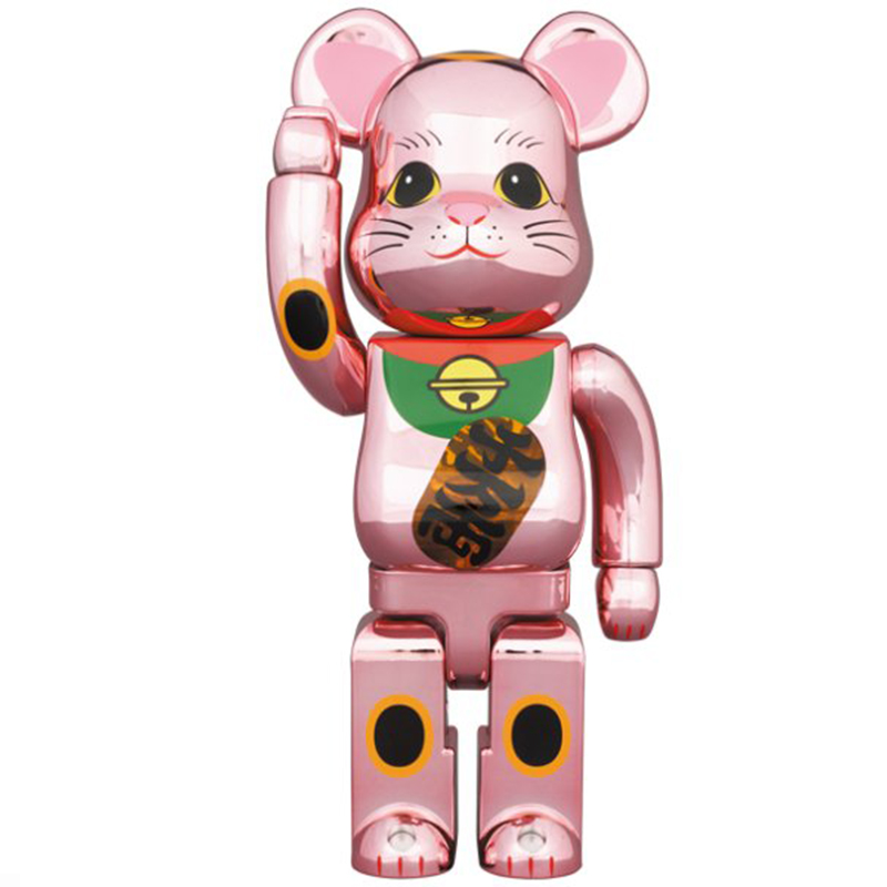 Статуэтка Bearbrick Pink Lucky Cat Розовый Мульти Статуэтка Bearbrick Pink Lucky Cat Розовый Мульти в Барнауле | Loft Concept