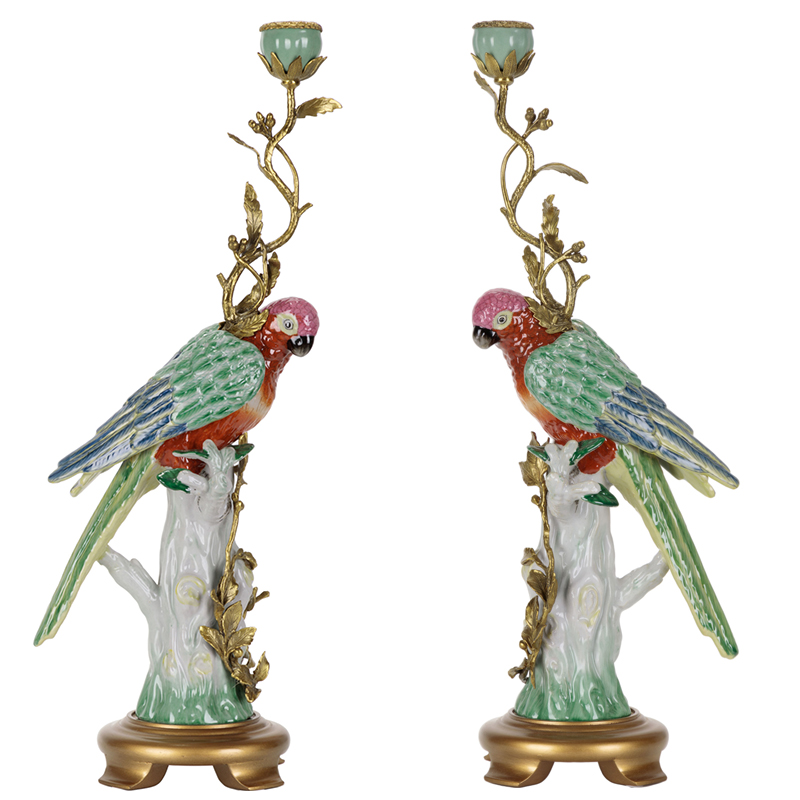 Подсвечник Colorful Parrot L or R Бронза Мульти Подсвечник Colorful Parrot L or R Бронза Мульти в Барнауле | Loft Concept