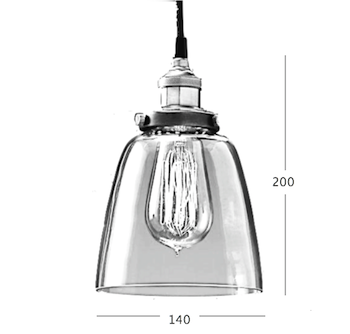 Подвесной светильник Loft Clear Glass Cloche Подвесной светильник Loft Clear Glass Cloche в Барнауле