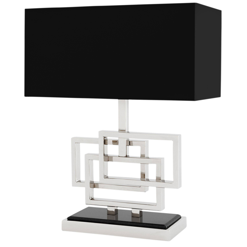 Настольная лампа Eichholtz Table Lamp Windolf Nickel Никель Черный Настольная лампа Eichholtz Table Lamp Windolf Nickel Никель Черный в Барнауле | Loft Concept