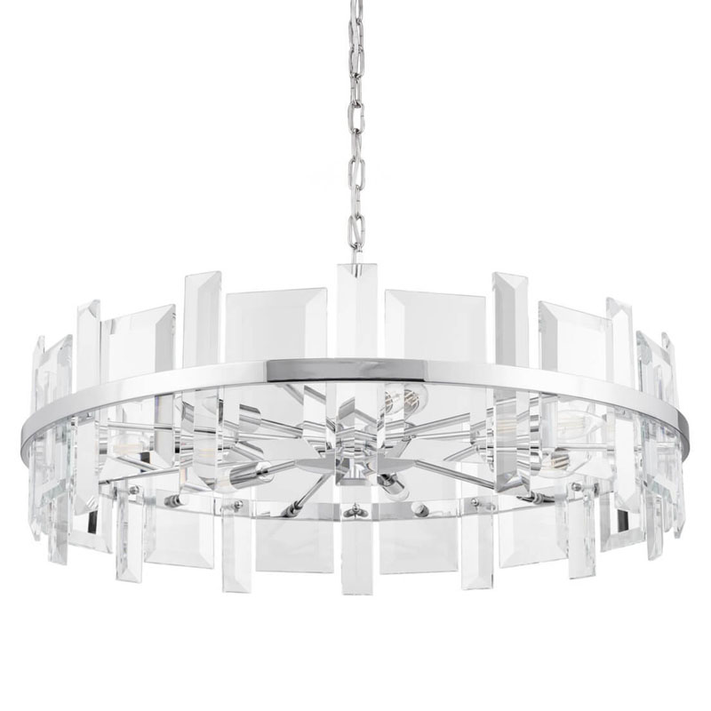 Люстра Harlow Crystal Round Chandelier chrome 7 Хром Люстра Harlow Crystal Round Chandelier chrome 7 Хром в Барнауле | Loft Concept
