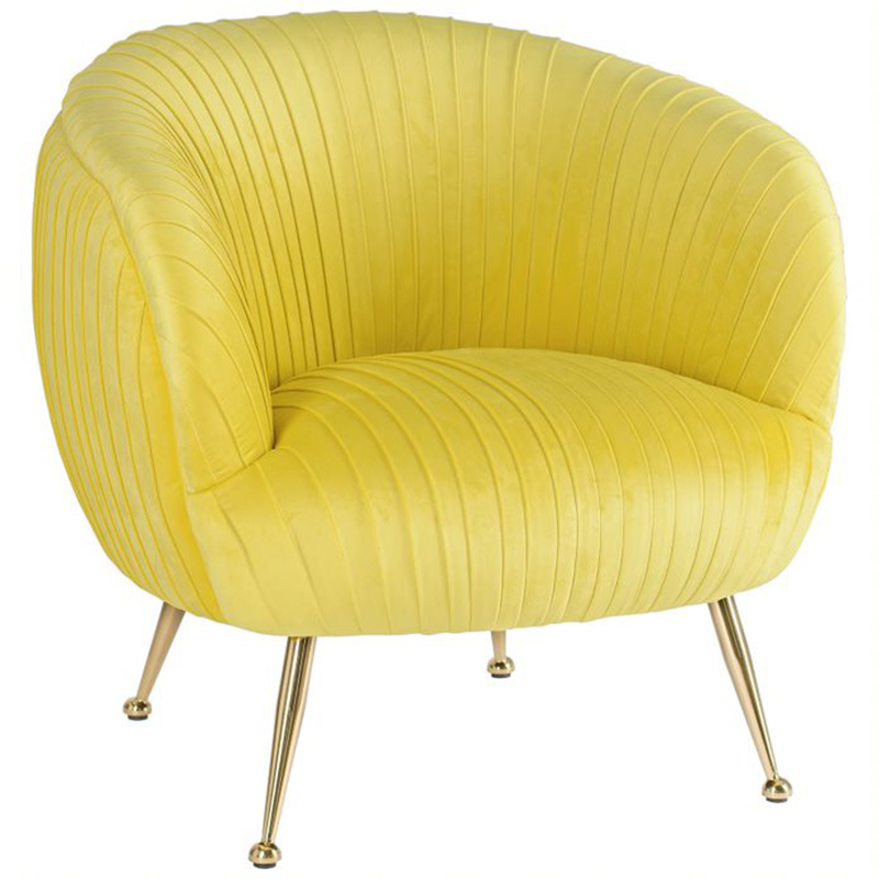 Кресло SOUFFLE CHAIR yellow Желтый матовое золото Кресло SOUFFLE CHAIR yellow Желтый матовое золото в Барнауле | Loft Concept