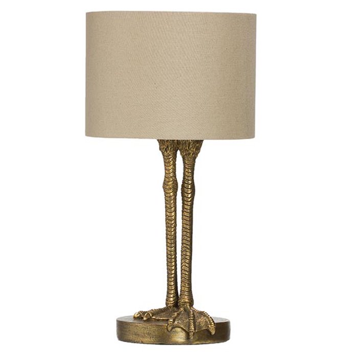Настольная лампа Duck Feet Lamp Латунь Античная полированная Белый Настольная лампа Duck Feet Lamp Латунь Античная полированная Белый в Барнауле | Loft Concept