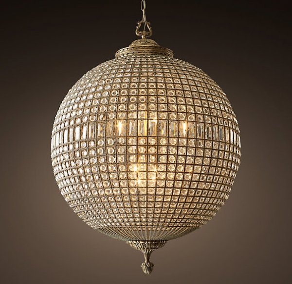 Люстра RH 19th c. Casbah Crystal Pendant 90 Темная бронза винтаж Люстра RH 19th c. Casbah Crystal Pendant 90 Темная бронза винтаж в Барнауле | Loft Concept
