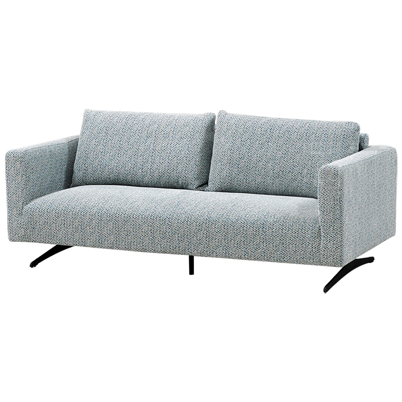 Диван Callie Blue Sofa Голубой Черный Диван Callie Blue Sofa Голубой Черный в Барнауле | Loft Concept
