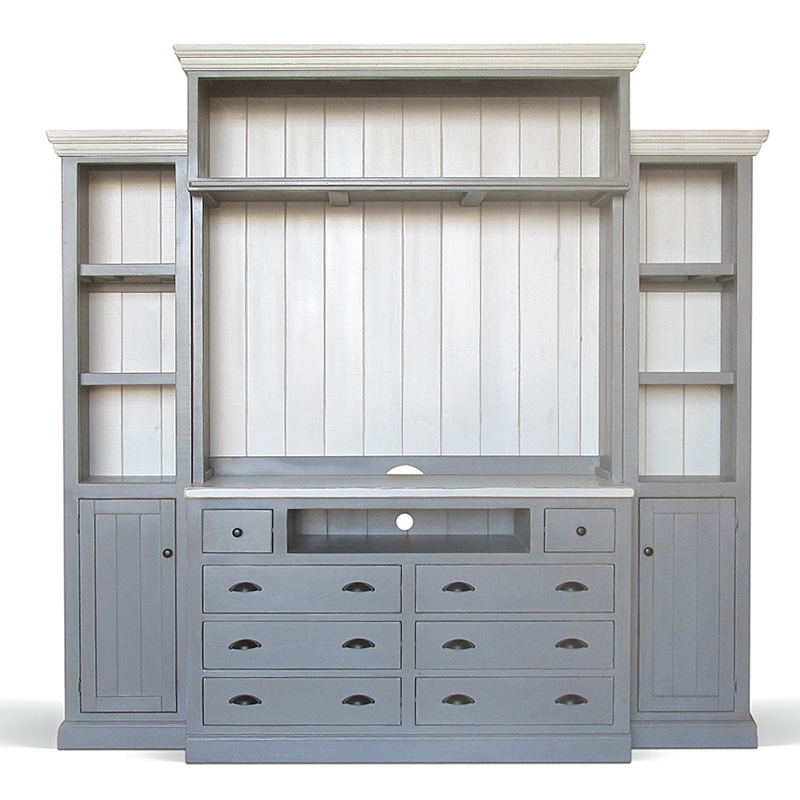Шкаф-стеллаж Sandro Provence HARMONIE Weathered Grey Серый в Барнауле | Loft Concept 
