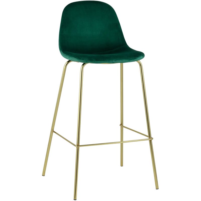 Барный Стул Archie Chair Зеленый Велюр Зеленый Золотой Барный Стул Archie Chair Зеленый Велюр Зеленый Золотой в Барнауле | Loft Concept