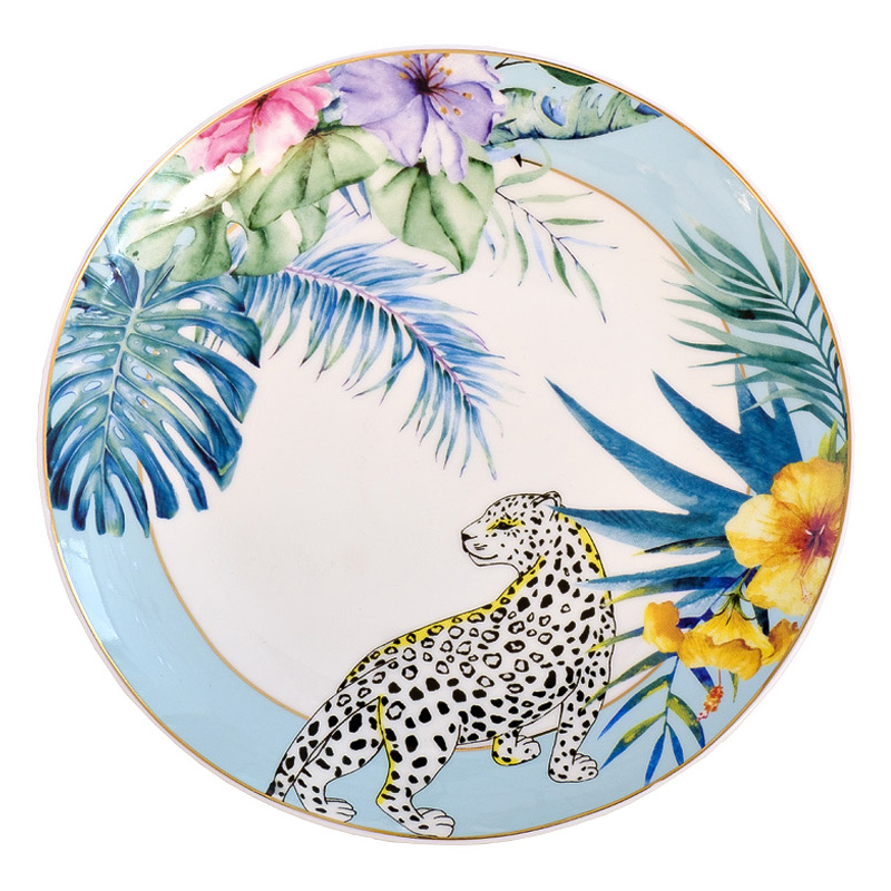 Тарелка NATURE Guepard blue Мульти Тарелка NATURE Guepard blue Мульти в Барнауле | Loft Concept