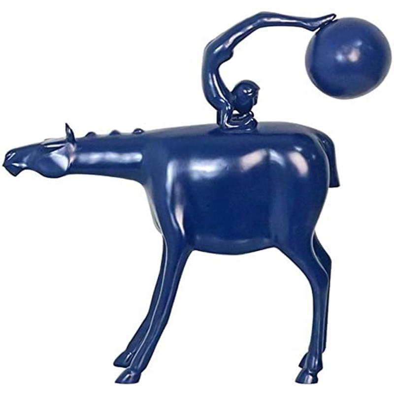 Статуэтка Acrobat on Horseback Statuette Синий Статуэтка Acrobat on Horseback Statuette Синий в Барнауле | Loft Concept