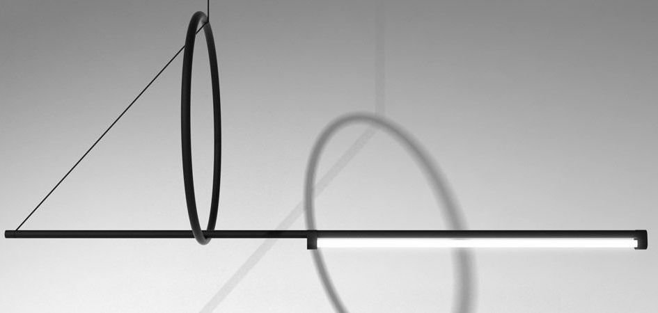 Люстра Suspension Cercle Et Trait – Graphite Satine Люстра Suspension Cercle Et Trait – Graphite Satine - Loft-Concept в Барнауле