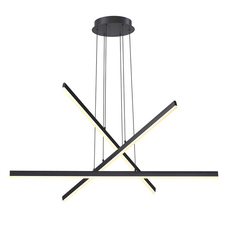 Люстра Rolf Black Lines Chandelier Черный Люстра Rolf Black Lines Chandelier Черный в Барнауле | Loft Concept