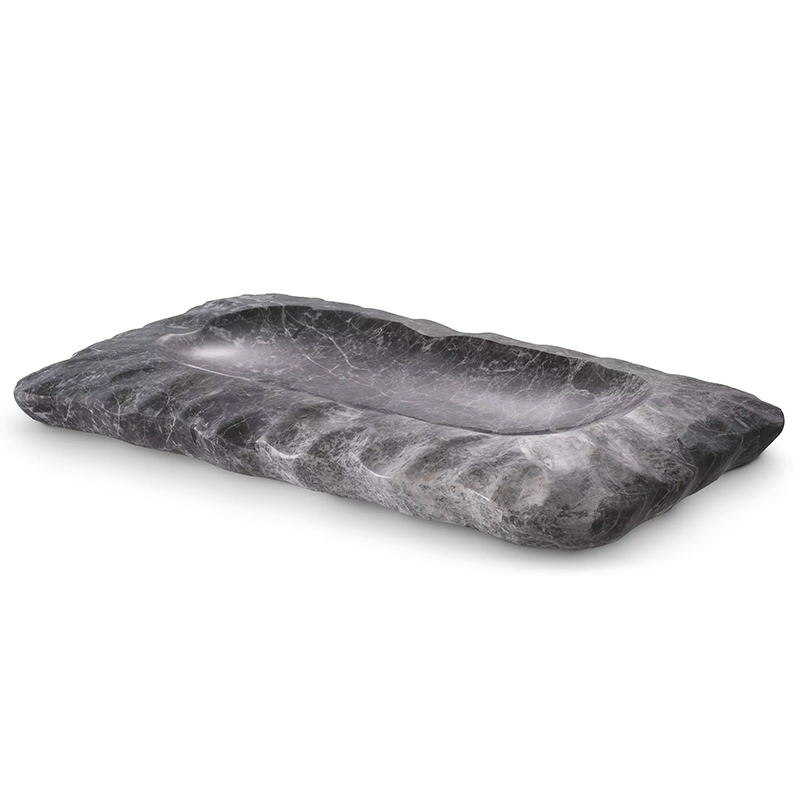 Поднос Eichholtz Tray Mauro Grey Серый Поднос Eichholtz Tray Mauro Grey Серый в Барнауле | Loft Concept