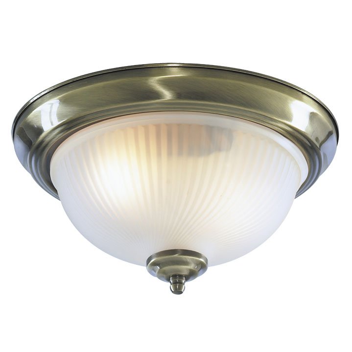 Потолочный светильник Flush Mount Ceiling Light antic milky glass Латунь Античная полированная Молочный Потолочный светильник Flush Mount Ceiling Light antic milky glass Латунь Античная полированная Молочный в Барнауле | Loft Concept