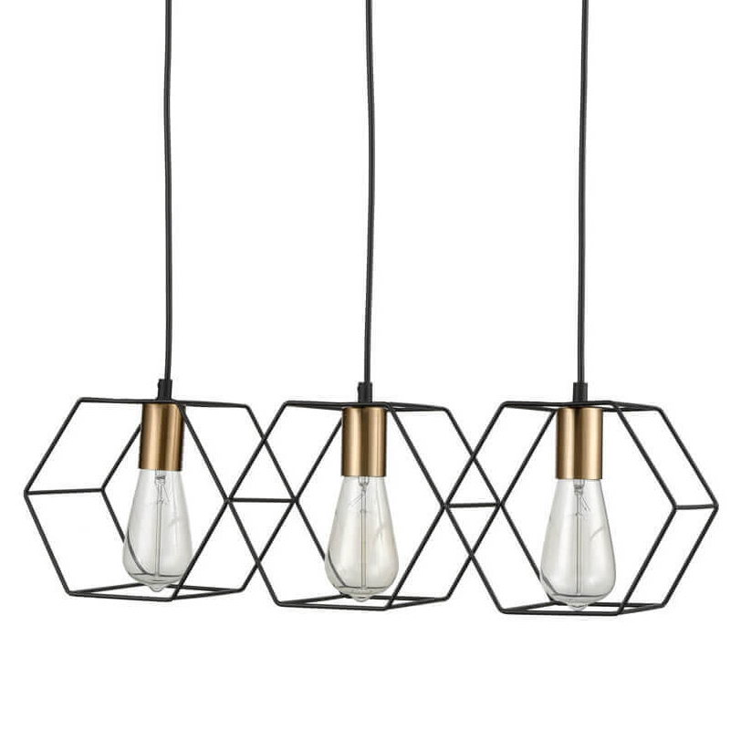 Люстра Loft Wire Cage Pendant 3 Черный Люстра Loft Wire Cage Pendant 3 Черный в Барнауле | Loft Concept