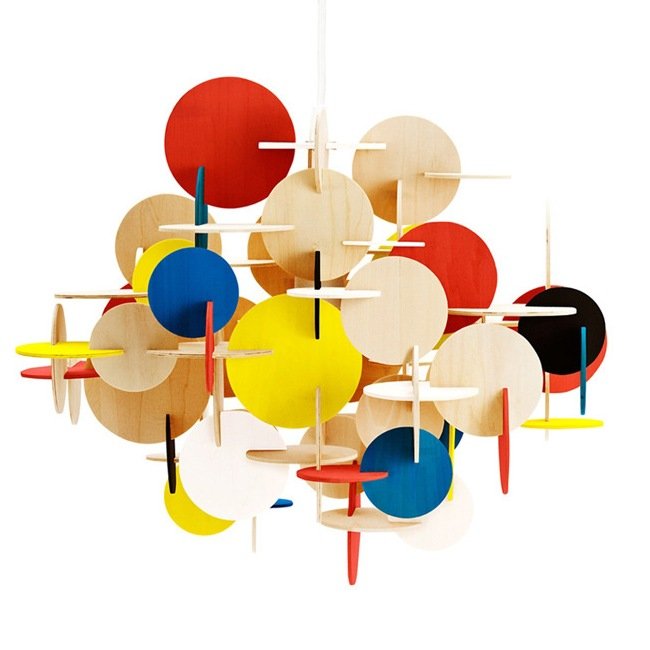 Люстра Bau Lamp Large By Normann-Copenhagen Мульти Желтый Красный Синий Бежево-серый Люстра Bau Lamp Large By Normann-Copenhagen Мульти Желтый Красный Синий Бежево-серый в Барнауле | Loft Concept
