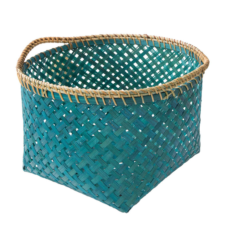 Корзина Wicker Bamboo Изумрудный Корзина Wicker Bamboo Изумрудный в Барнауле | Loft Concept
