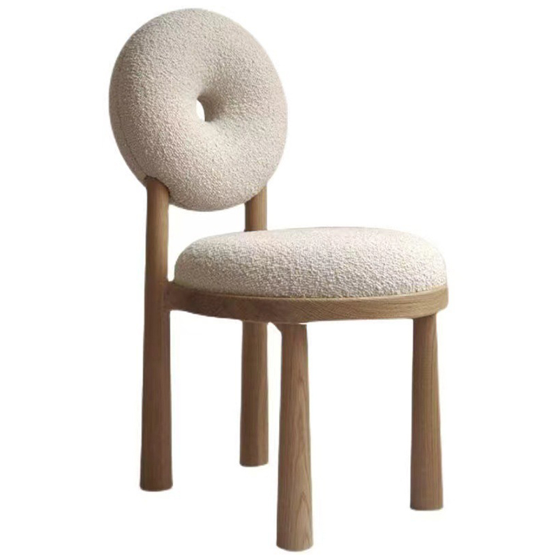 Стул Bagel Boucle Chair Бежевый Древесина Стул Bagel Boucle Chair Бежевый Древесина в Барнауле | Loft Concept