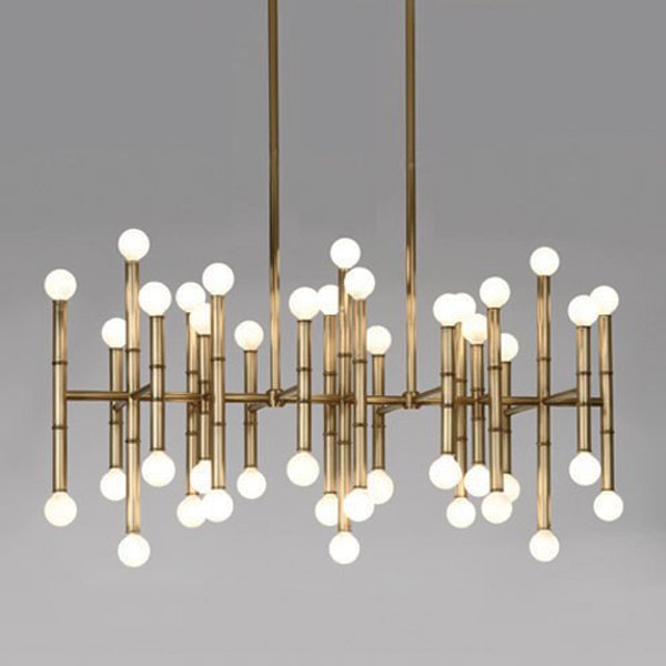 Люстра Meurice Rectangular Chandelier Jonathan Adler Черный Золотой Серебряный Люстра Meurice Rectangular Chandelier Jonathan Adler Черный Золотой Серебряный в Барнауле | Loft Concept