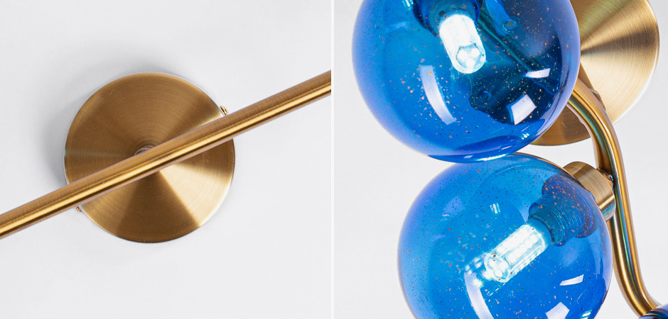 Бра Cherry FLUSH MOUNT Wall Lamp blue - фото №1