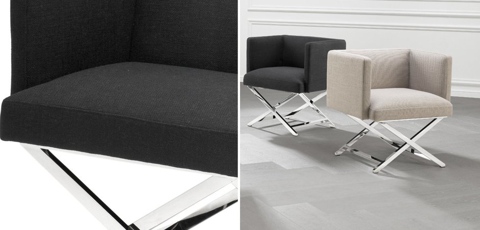 Кресло Eichholtz Chair Dawson Black Кресло Eichholtz Chair Dawson Black - Loft-Concept в Барнауле