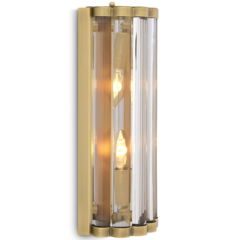 Бра Eichholtz Wall Lamp Amalfi S Brass Латунь Прозрачное Стекло Бра Eichholtz Wall Lamp Amalfi S Brass Латунь Прозрачное Стекло в Барнауле | Loft Concept