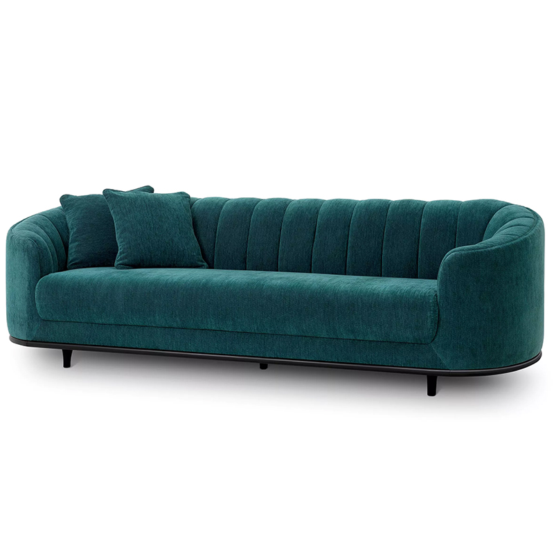 Диван Eichholtz Sofa Agostino Бирюзовый Черный Диван Eichholtz Sofa Agostino Бирюзовый Черный в Барнауле | Loft Concept