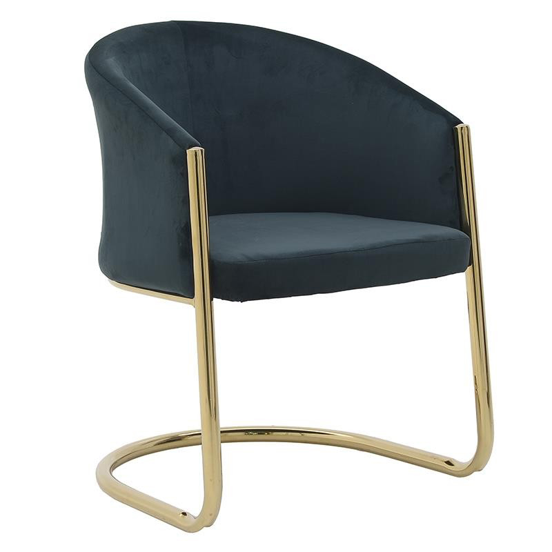 Стул Imelda Chair Gray Серый Глянцевое золото Стул Imelda Chair Gray Серый Глянцевое золото в Барнауле | Loft Concept