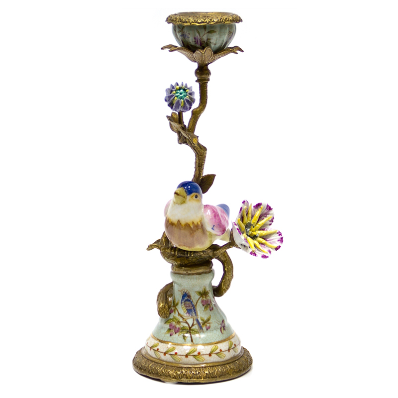 Подсвечник Bird on Stand Candlestick Бронза Мульти Подсвечник Bird on Stand Candlestick Бронза Мульти в Барнауле | Loft Concept