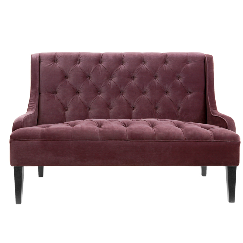 Диван Folket Sofa velour Бургундский красный Диван Folket Sofa velour Бургундский красный в Барнауле | Loft Concept