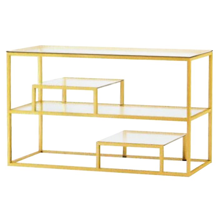Консоль Step Console Gold Глянцевое золото Прозрачный (Transparent) Консоль Step Console Gold Глянцевое золото Прозрачный (Transparent) в Барнауле | Loft Concept