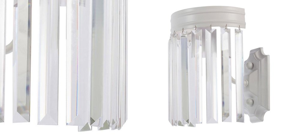 Настенная лампа RH Odeon Clear Glass White Bra Настенная лампа RH Odeon Clear Glass White Bra - Loft-Concept в Барнауле
