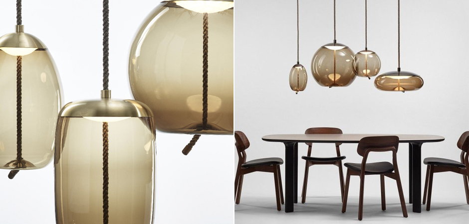 Подвесной светильник KNOT Small Amber glass Подвесной светильник KNOT Small Amber glass - Loft-Concept в Барнауле