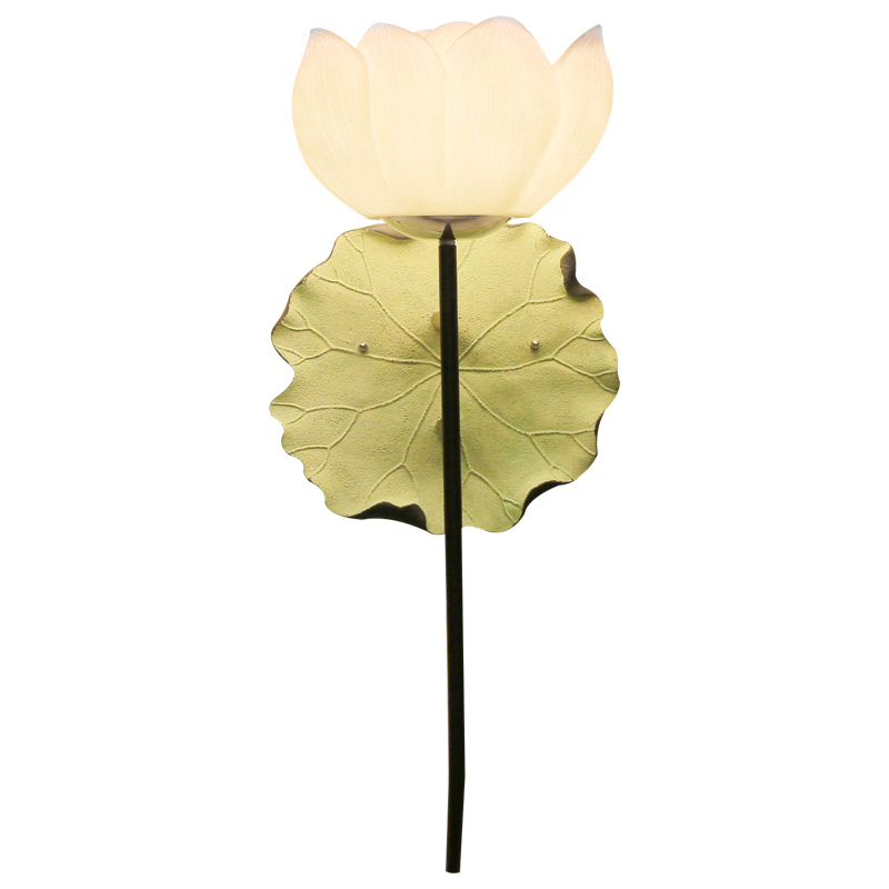Бра White Lotus Flower Sconce Белый Зеленый шалфей Бра White Lotus Flower Sconce Белый Зеленый шалфей в Барнауле | Loft Concept