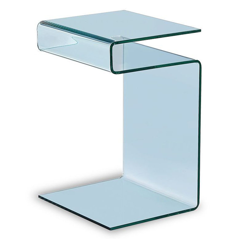 Приставной стол Harper Side Table Прозрачное Стекло в Барнауле | Loft Concept 